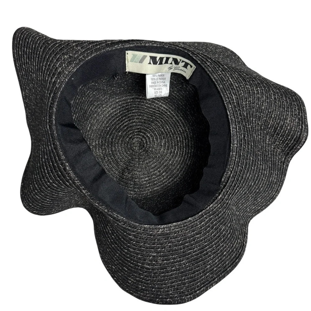 Goorin Bros Mint Packable Paper Straw Rafia Hat Floppy Brown 4